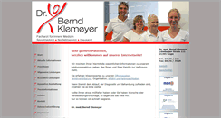 Desktop Screenshot of praxis-klemeyer.de